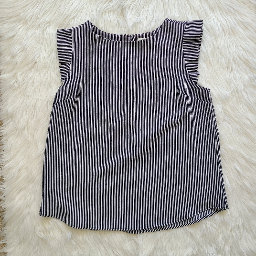 Montaeu Los Angeles Striped Blouce Blue & White - Picture 14 of 14